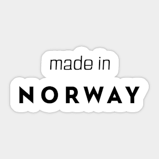 made in Norway Sticker